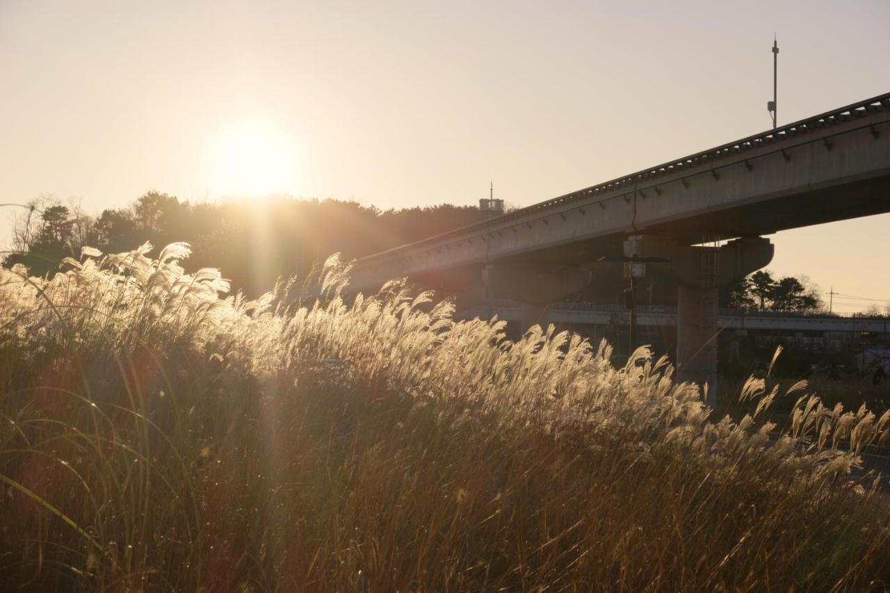 Nest Hotel Incheon Ngoại thất bức ảnh The bridge at sunset